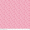 Image of Little Darlin' Leaves Pink quilting cotton fabric by the RBD Designers for Riley Blake Designs. Features leaves on a pink background. Cute Little Fabric Shop