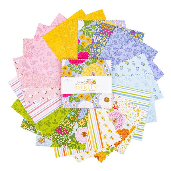 SALE Little Darlin' 5" Stacker Bundle 5-16970-42 - Riley Blake Designs - 42 piece Precut Pre cut- Quilting Cotton Fabric