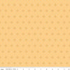 Image of Thimbelina & The Sewing Fairies Fairy Stitching Dust Honey quilting cotton fabric by Jennifer Long for Riley Blake Designs. Features shapes on a yellow background. Cute Little Fabric Shop