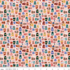 Image of Thimbelina & The Sewing Fairies Thimble Collection Apricot Mist quilting cotton fabric by Jennifer Long for Riley Blake Designs. Features thimbles on a pink background. Cute Little Fabric Shop