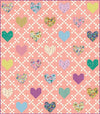 Heirloom Hearts Quilt PATTERN P249 - Lo & Behold Stitchery - Riley Blake - INSTRUCTIONS Only - Many Sizes Precut Friendly