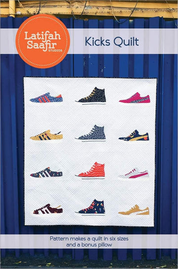 Kicks Quilt Pattern P256 - Latifah Saafir Studios P256-KICKS - Riley Blake Designs - INSTRUCTIONS Only - Multiple Sizes