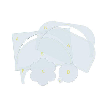 SALE Vantage Point Quilt Templates STT-45551 - Genesis Hall - Riley Blake Designs - Plastic Template Guide