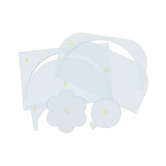 DEAL Vantage Point Quilt Templates STT-45551 - Genesis Hall - Riley Blake Designs - Plastic Template Guide