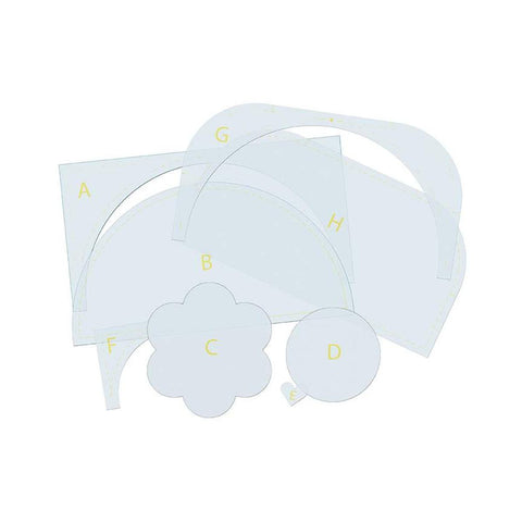 SALE Vantage Point Quilt Templates STT-45551 by Genesis Hall - Riley Blake Designs - Plastic Template Guide