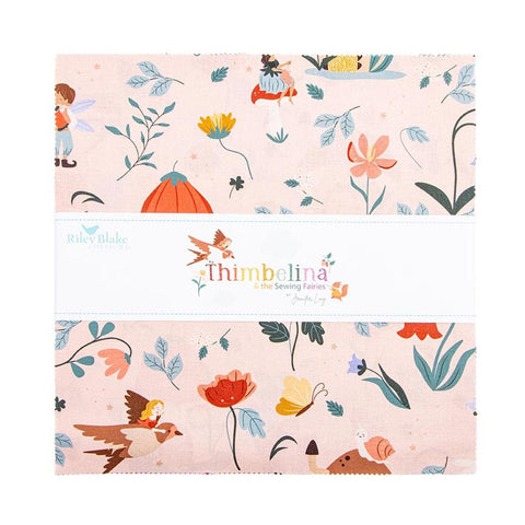 SALE Thimbelina & The Sewing Faries 10" Stacker Bundle 10-16860-42 - Riley Blake Designs - 42 piece Precut - Quilting Cotton Fabric