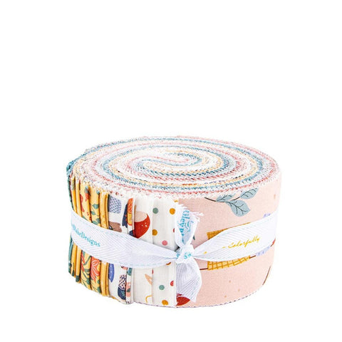 SALE Thimbelina & The Sewing Fairies 2.5 Inch Rolie Polie Jelly Roll 40 pieces RP-16970-40 - Riley Blake - Precut - Quilting Cotton Fabric