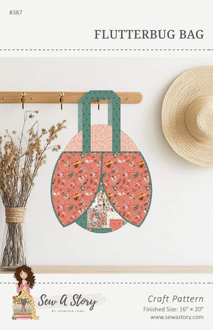 SALE Jennifer Long Flutterbug Bag Project Quilt PATTERN P177 - Riley Blake Designs - INSTRUCTIONS Only - Cute Handbag