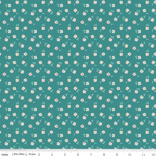 DEAL Sew Happy! Petals C16731 Cozy - Riley Blake Designs - Daisies Floral Flowers - Lori Holt - Quilting Cotton Fabric
