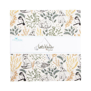 Let's Wander 10" Stacker Bundle 10-16880-42 - Riley Blake Designs - 42-Piece Precut - Nature - Quilting Cotton Fabric