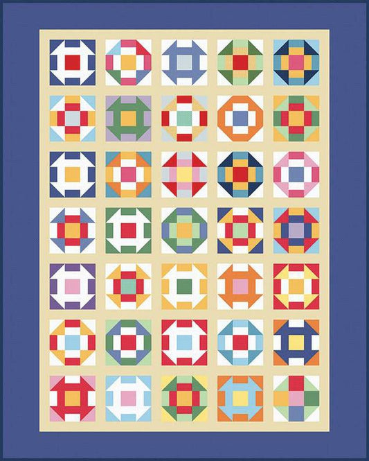 SALE Five - Seven Quilt PATTERN P205 - American Jane Patterns - Riley Blake Designs - INSTRUCTIONS Only - Fat Quarter Friendly
