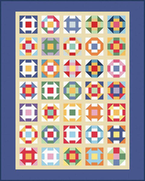 Five by Seven Quilt PATTERN P205 by American Jane Patterns - Riley Blake Designs - INSTRUCTIONS Only - Fat Quarter Friendly