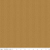 Image of Let's Wander Prairie Grass Golden quilting cotton fabric by Casey Cometti for Riley Blake Designs. Features leaves on a gold background. Cute Little Fabric Shop
