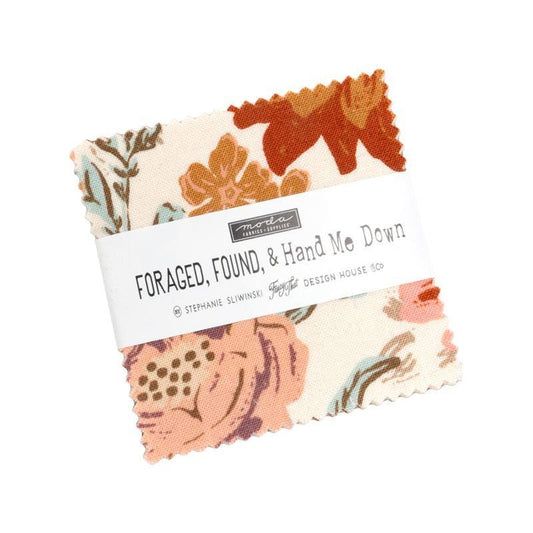 SALE Foraged, Found & Hand Me Down Mini Charm Pack 2 1/2" Stacker Bundle 45630MC - Moda Fabrics - 42-Piece Precut  Quilting Cotton Fabric