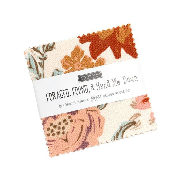 Foraged, Found & Hand Me Down Mini Charm Pack 2 1/2" Stacker Bundle 45630MC - Moda Fabrics - 42 piece Precut Pre cut Quilting Cotton Fabric