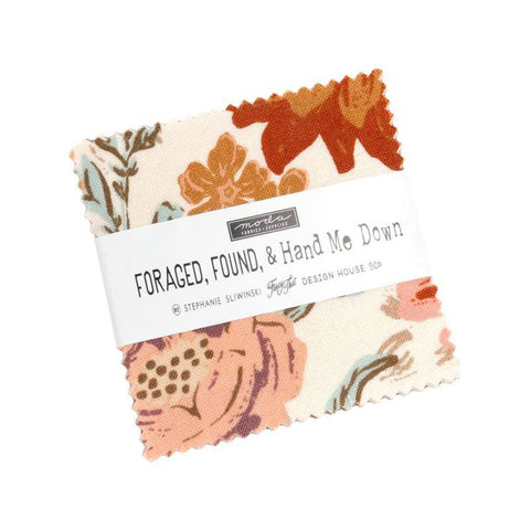 Foraged, Found & Hand Me Down Mini Charm Pack 2 1/2" Stacker Bundle 45630MC - Moda Fabrics - 42 piece Precut Pre cut Quilting Cotton Fabric