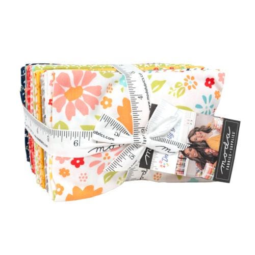 Delightfully Yours 9x22 Bundle 37700F8 - 36 pieces - Moda Fabrics - Pre cut Precut - Floral - Fat Eighths - Quilting Cotton Fabric