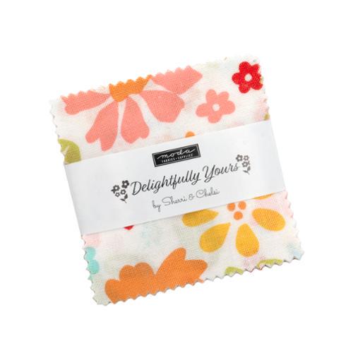Delightfully Yours Mini Charm Pack 2 1/2" Stacker Bundle 37700MC - Moda Fabrics - 42 piece Precut Pre cut - Quilting Cotton Fabric