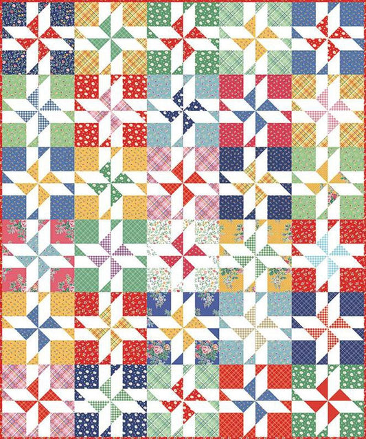 Skip A Beat Boxed Quilt Kit KT-16650 - American Jane - Riley Blake Designs - Box Pattern Fabric - Simple Pleasures - Quilting Cotton