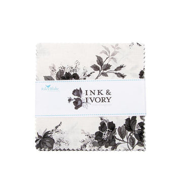 Ink & Ivory Charm Pack 5" Stacker Bundle 5-16910-42 - Riley Blake Designs - 42-Piece  - Quilting Cotton Fabric