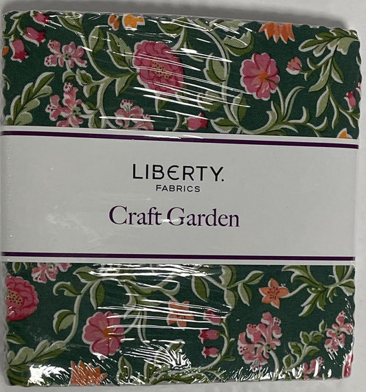 Craft Garden 5" Stacker Charm Pack Bundle - Riley Blake - Liberty Fabrics - 42-Piece Precut  - Quilting Cotton Fabric