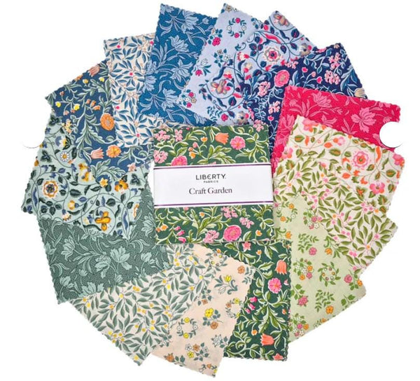 Craft Garden 5" Stacker Charm Pack Bundle - Riley Blake - Liberty Fabrics - 42 Piece Precut Pre cut - Quilting Cotton Fabric