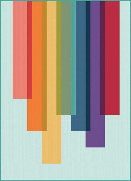 SALE The Spill Quilt PATTERN P203 by Art East Quilting Company - Riley Blake - INSTRUCTIONS Only - Multiple Sizes - Beginner