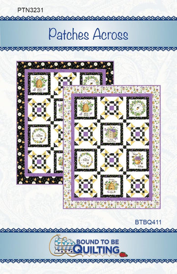 SALE Patches Across Quilt PATTERN P236 - Bound To Be Quilting - Riley Blake Design - INSTRUCTIONS Only - Confident Beginner