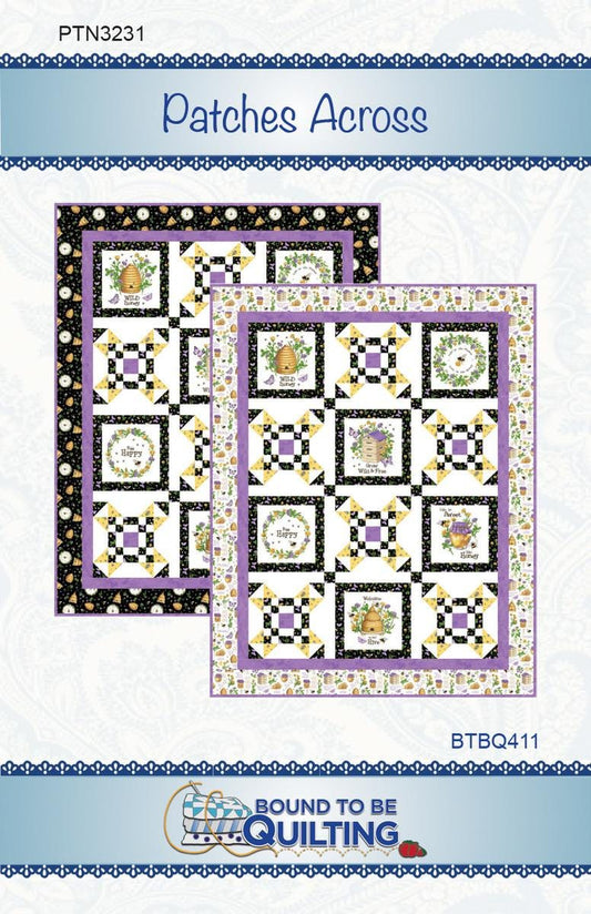 SALE Patches Across Quilt PATTERN P236 - Bound To Be Quilting - Riley Blake Design - INSTRUCTIONS Only - Confident Beginner