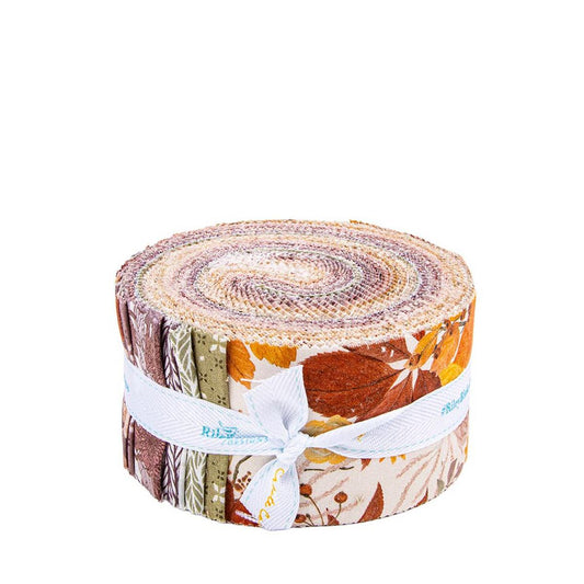 SALE Evening on the Prairie 2.5-Inch Rolie Polie 40-piece - Riley Blake - Precut - Quilting Cotton Fabric