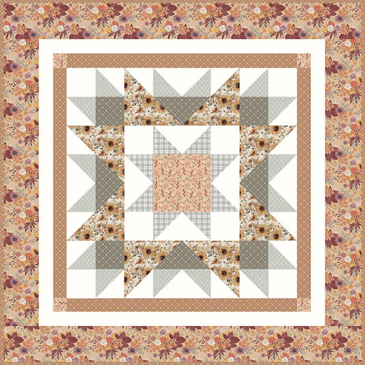 DEAL Evening Star Table Topper Quilt Kit - Modern Prairie KT-16741 - Riley Blake - Box Pattern Fabric - Quilting Cotton