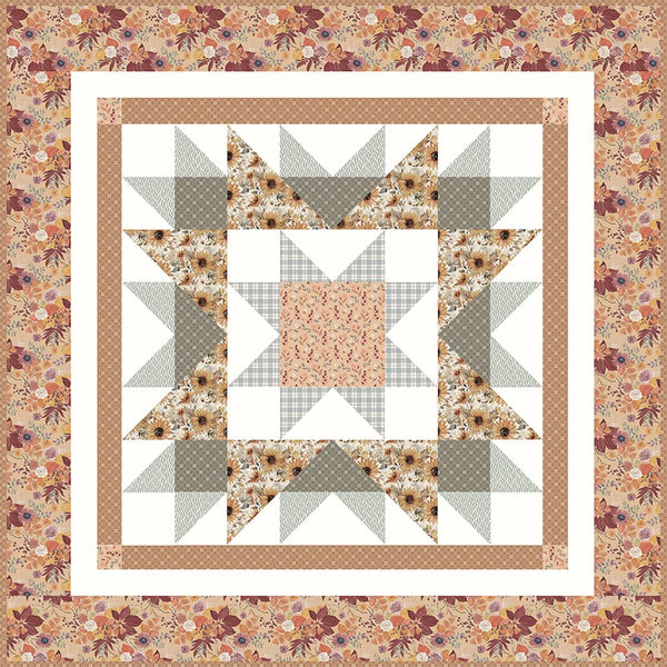 SALE Evening Star Table Topper Quilt Kit by Modern Prairie KT-16741 - Riley Blake - Box Pattern Fabric - Quilting Cotton