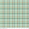 Image of Plaid-Venture Club Camper Fern quilting cotton fabric by by the RBD Designers for Riley Blake Designs. Features plaid on a green background. Cute Little Fabric Shop