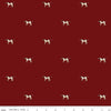 Image of Plaid-Venture Club Pointers Mahogany quilting cotton fabric by by the RBD Designers for Riley Blake Designs. Features plaid on a red background. Cute Little Fabric Shop