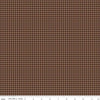 Image of Plaid-Venture Club Explorer Brown quilting cotton fabric by by the RBD Designers for Riley Blake Designs. Features plaid on a brown background. Cute Little Fabric Shop