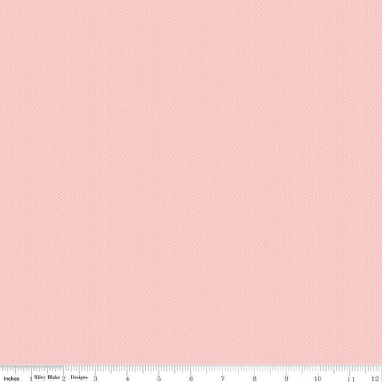 Image of Poparazzi Frosting quilting cotton fabric by The RBD Designers for Riley Blake Designs. Features squares on a pink background. Cute Little Fabric Shop