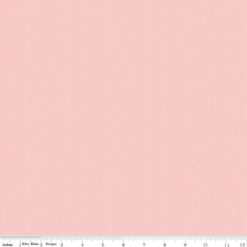 Image of Poparazzi Frosting quilting cotton fabric by The RBD Designers for Riley Blake Designs. Features squares on a pink background. Cute Little Fabric Shop