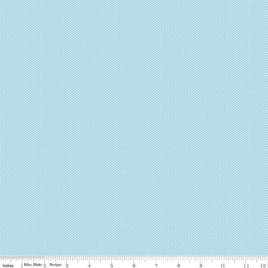 Image of Poparazzi Boy Blue quilting cotton fabric by The RBD Designers for Riley Blake Designs. Features squares on a blue background. Cute Little Fabric Shop