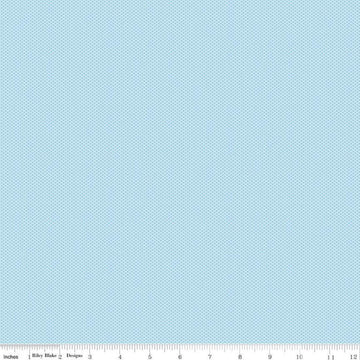 Image of Poparazzi Boy Blue quilting cotton fabric by The RBD Designers for Riley Blake Designs. Features squares on a blue background. Cute Little Fabric Shop