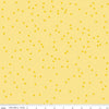 Image of On The Dot Lemonade quilting cotton fabric by Sew Yeah Quilting for Riley Blake Designs. Features dots on a yellow background. Cute Little Fabric Shop