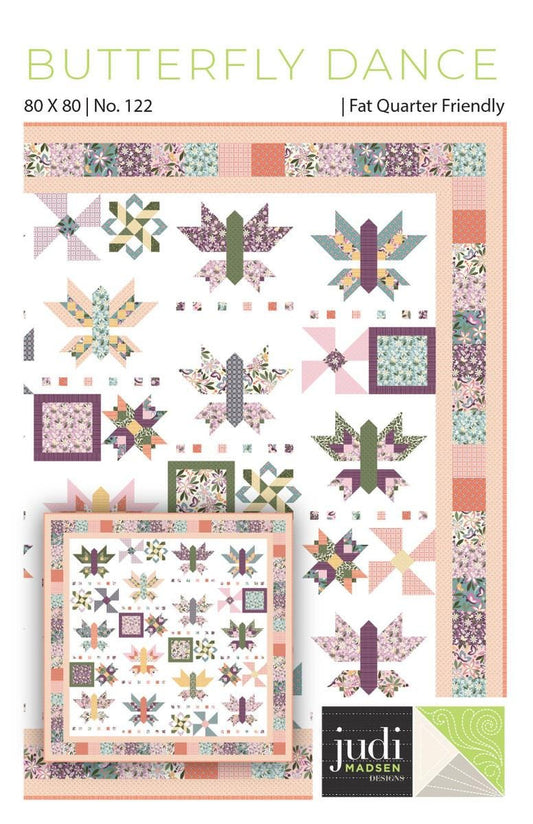 SALE Butterfly Dance Quilt PATTERN P004 - Judi Madsen - Riley Blake Designs - INSTRUCTIONS Only - Fat Quarter Friendly