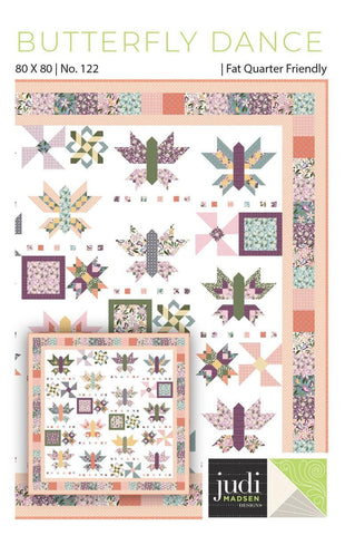 SALE Butterfly Dance Quilt PATTERN P004 by Judi Madsen - Riley Blake Designs - INSTRUCTIONS Only - Fat Quarter Friendly