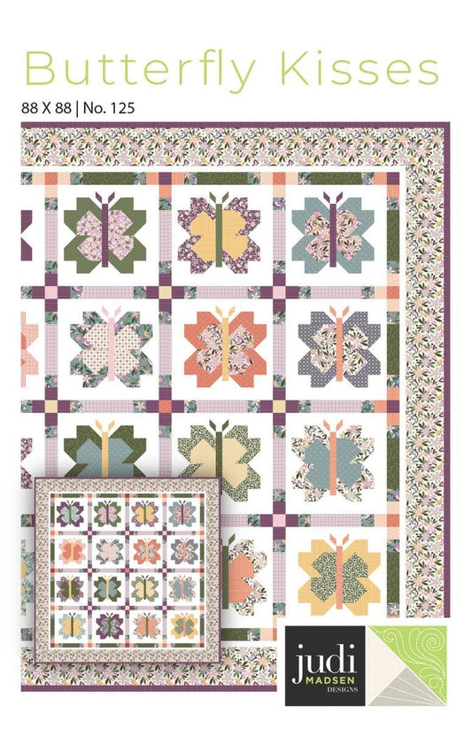 SALE Butterfly Kisses Quilt PATTERN P004 - Judi Madsen - Riley Blake Designs - INSTRUCTIONS Only - Confident Beginner