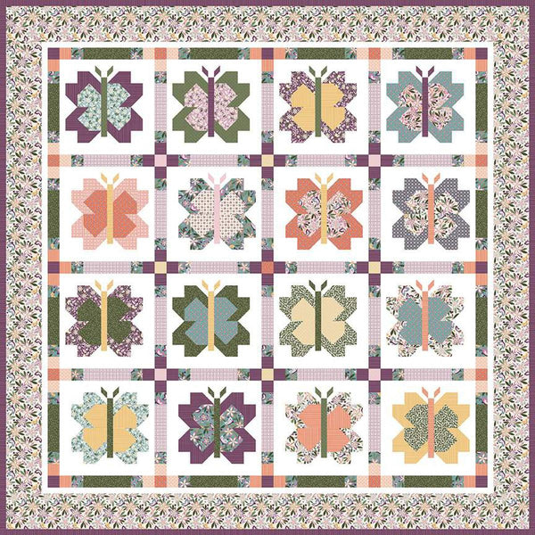Butterfly Kisses Quilt PATTERN P004 by Judi Madsen - Riley Blake Designs - INSTRUCTIONS Only - Confident Beginner
