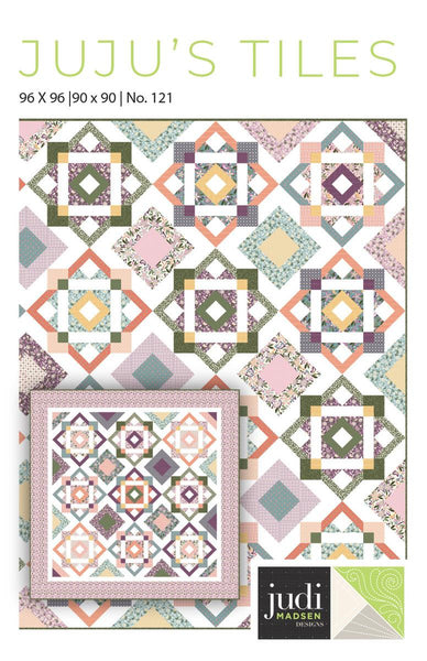 SALE Juju's Tiles Quilt PATTERN P004 by Judi Madsen - Riley Blake Designs - INSTRUCTIONS Only - Geometric Tiles Multiple Sizes