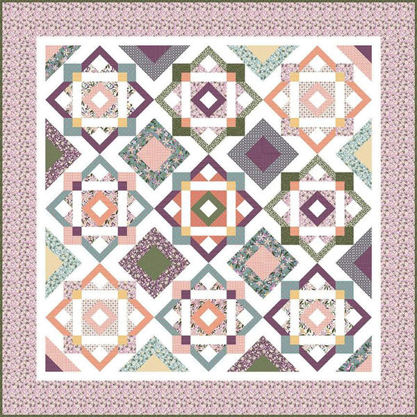 SALE Juju's Tiles Quilt PATTERN P004 by Judi Madsen - Riley Blake Designs - INSTRUCTIONS Only - Geometric Tiles Multiple Sizes