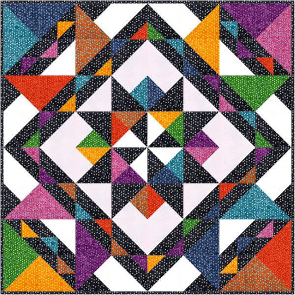 SALE Expressions Batiks Starla Quilt Kit KTBT-1017 - Riley Blake Designs - Hand-Dyed - Pattern Fabric Box - Quilting Cotton Fabric