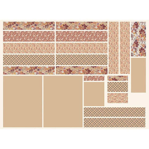 SALE Evening on the Prairie Cottage Core Tote Panel Sienna HD16755 - Riley Blake Designs - Lightweight Canvas Cotton Tote Bag