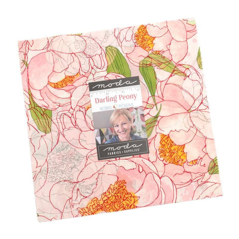 Darling Peony Layer Cake 10" 48790LC Stacker Bundle - Moda Fabrics - 42 piece Precut Pre cut - Quilting Cotton Fabric