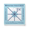 SALE Cute Cuts Trim-It Ruler 1 1/2" Square - STTI-46826 - Riley Blake Plastic Non-Slip Ruler